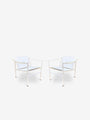Pair Of iMaestri Le Corbusier 1 Outdoor Armchair in Ivory by Cassina - MONC XIII
