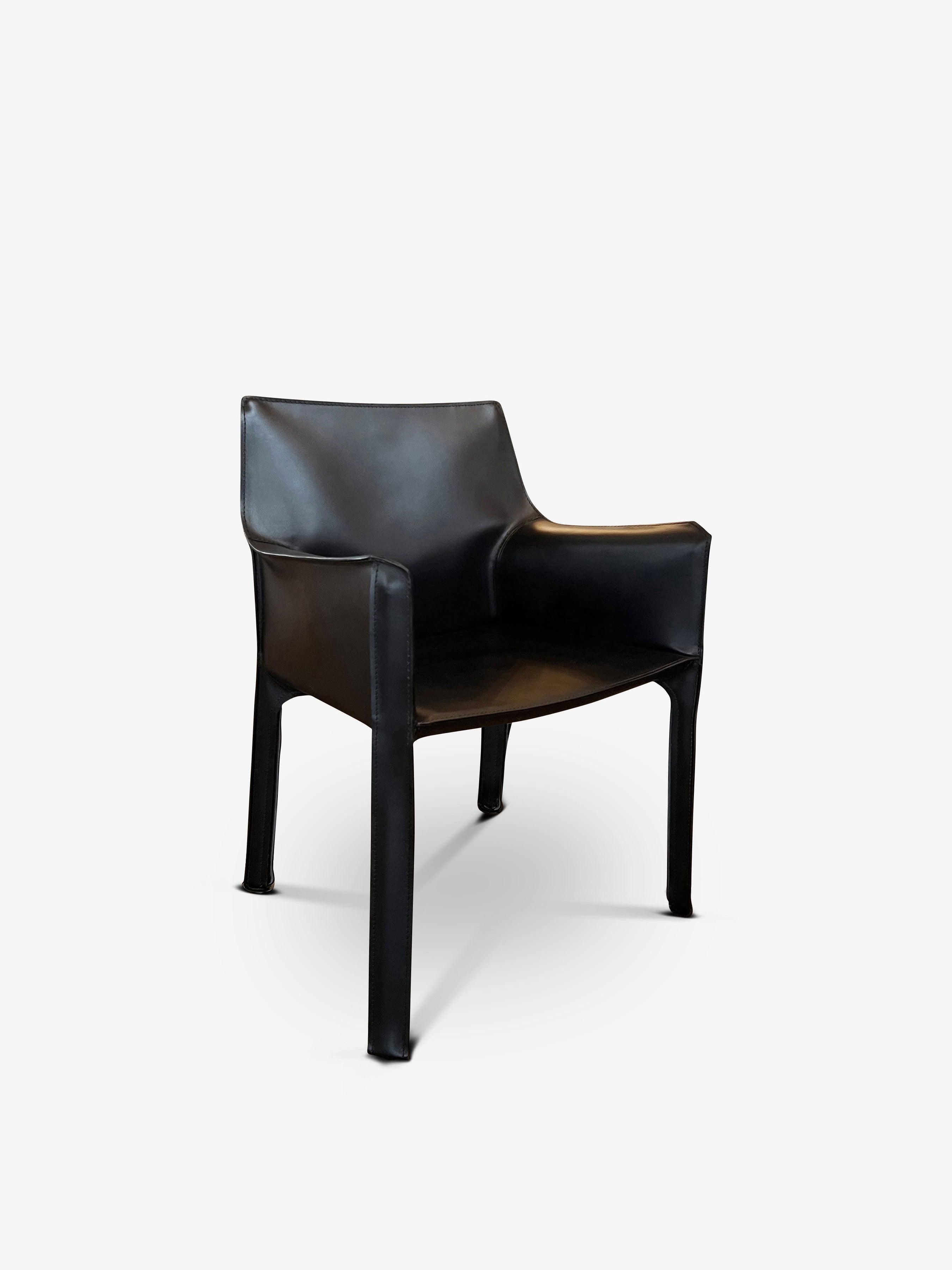 Bellini 413 Cab Chair in Leather by Cassina