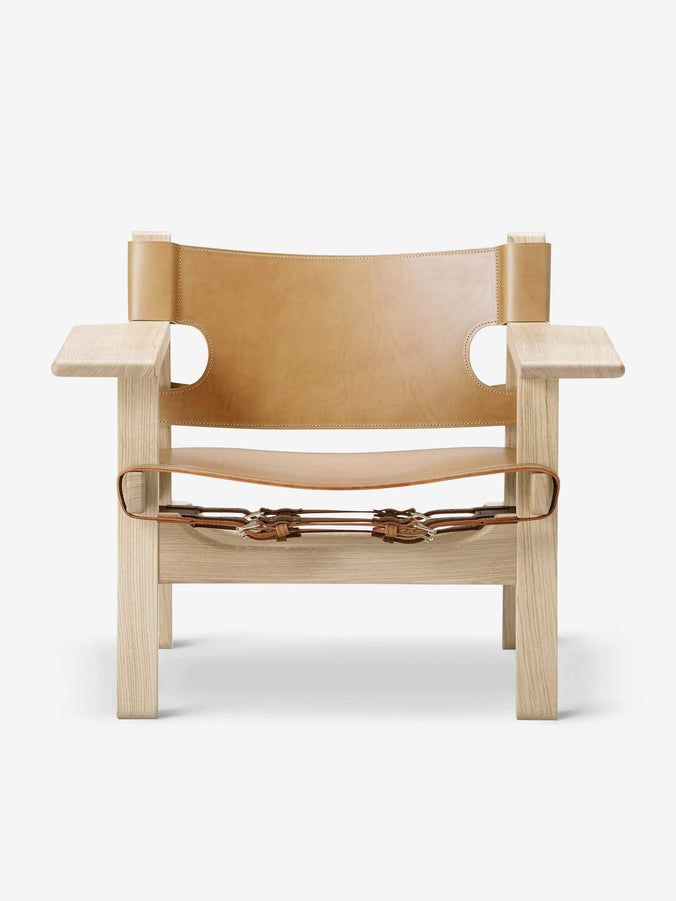 Borge Mogensen Spanish Chair in Natural Leather and Oak