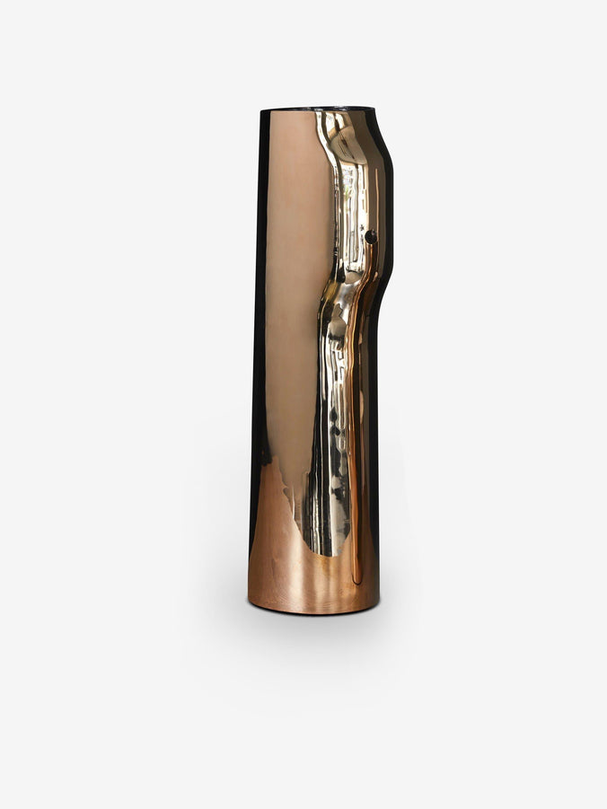 Christophe Delcourt Large Polished Bronze BOS Vase by Collection Particuliere