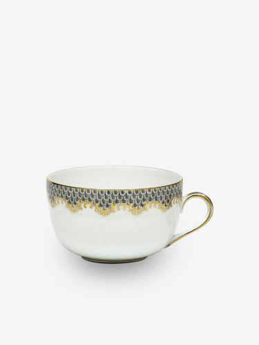 Herend Fish Scale 6oz. Canton Cup by Herend Tabletop New Dinnerware Grey 05992633231713