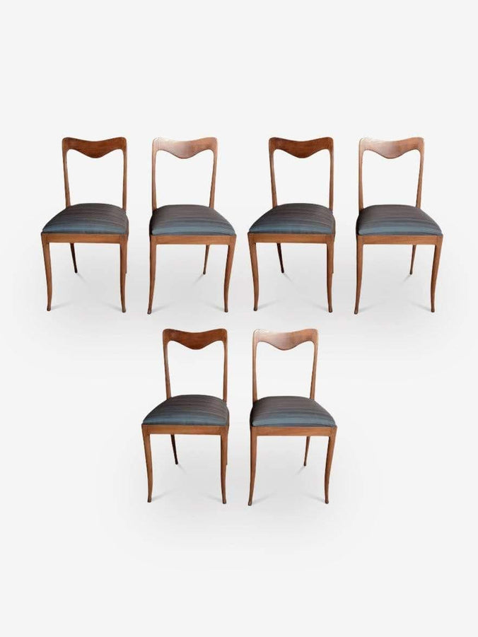 Set of Six Italian 1950's Dining Chairs